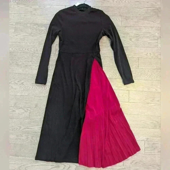 PRETTYGARDEN Women's Fall Long Sleeve Midi Dress Casual Ribbed Knit-NWT size  Sm - Picture 3 of 12